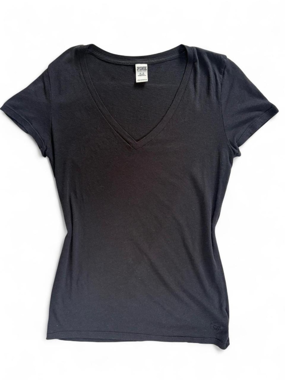 Victoria’s Secret VS Black V Neck Top Vintage